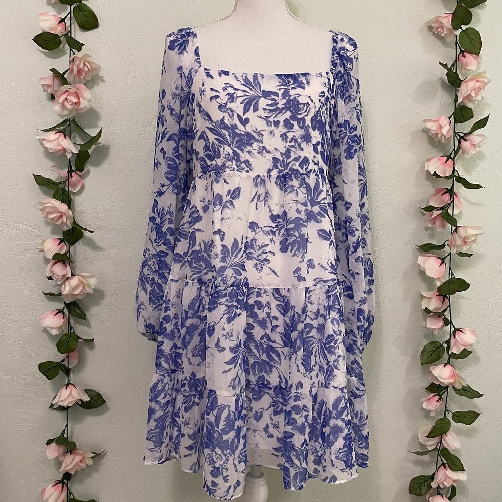 Floral Lucy Paris Long Sleeve Dress